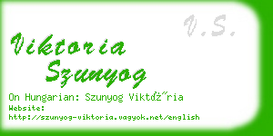 viktoria szunyog business card